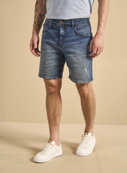 Bermuda Jeans Masculina - Dom