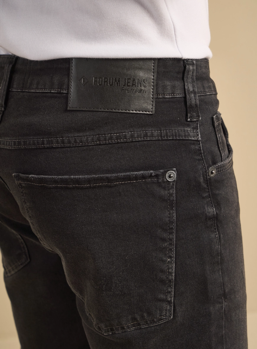 Bermuda Jeans Masculina - Paul Slim Indigo Preto