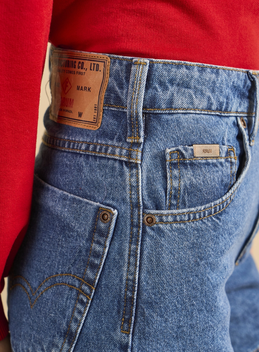 Bermuda Jeans Feminina - Ayra Índigo