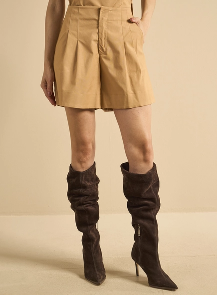 Short Feminino Alfaiataria Reto