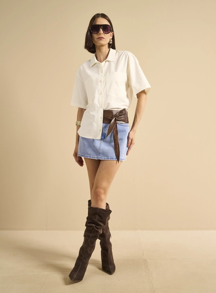 Mini Saia Jeans