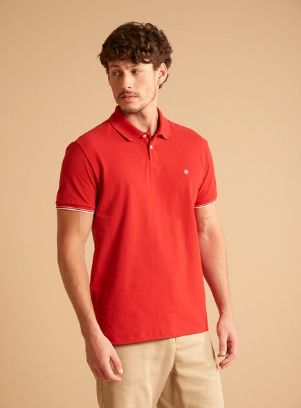 Polo Masculina Muscle Piquet Com Frisos