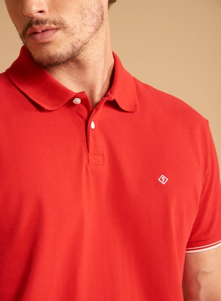 Polo Masculina Muscle Piquet Com Frisos