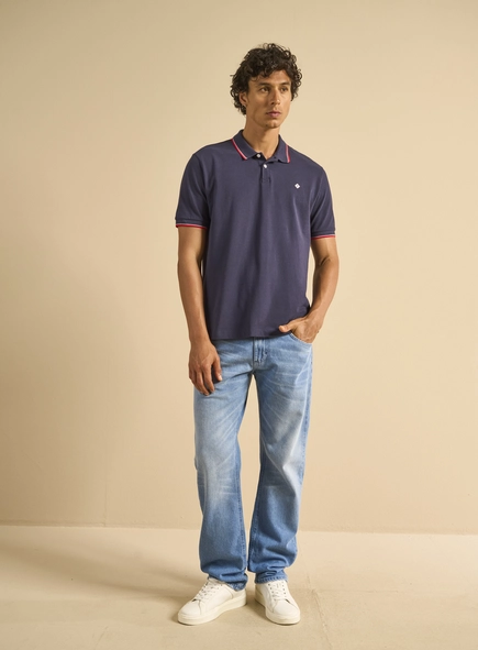 Polo Masculina Box Piquet