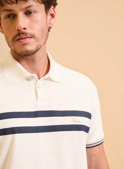 Polo Masculina Box Bordada