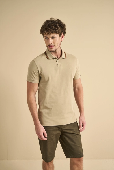 Polo Masculina Muscle Com Bordado