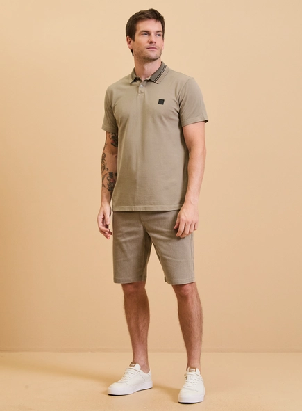 Polo Masculina Muscle Piquet Binada