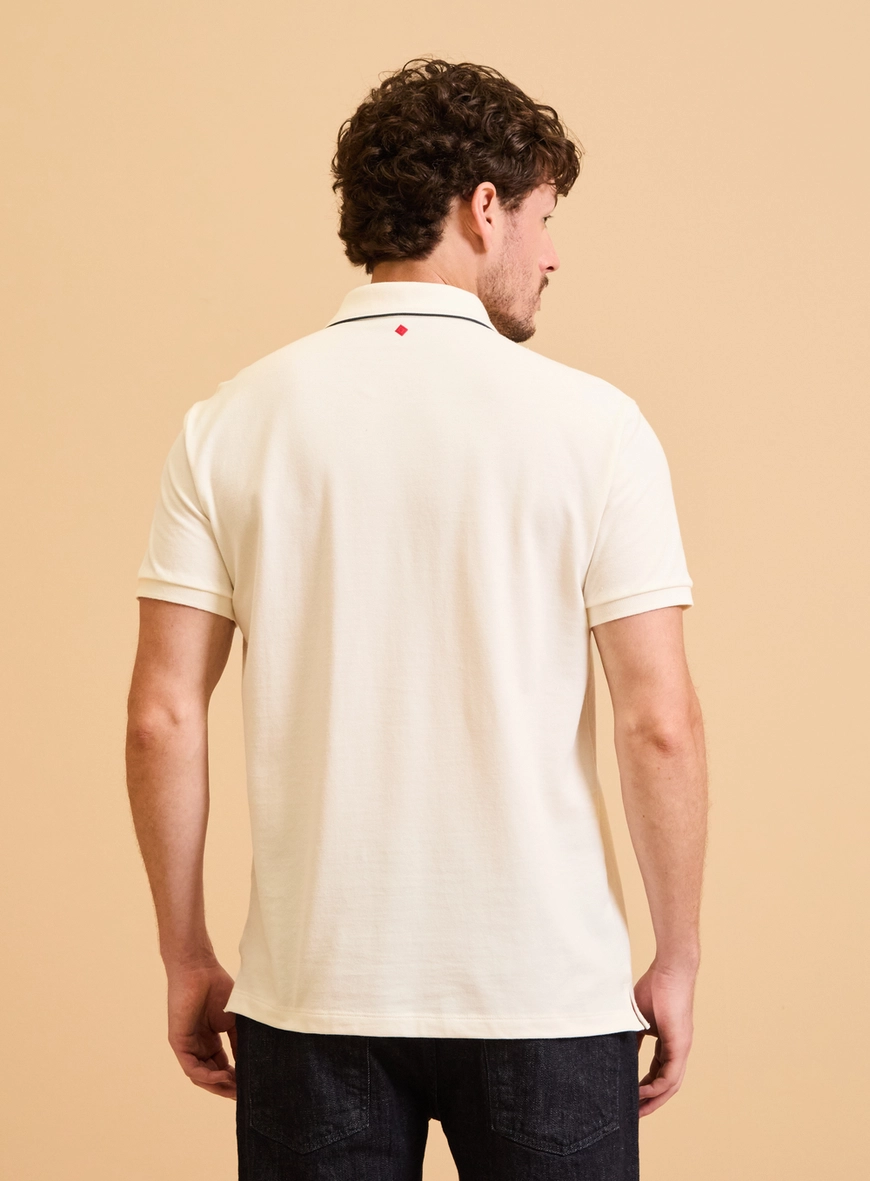 Polo Masculina Muscle Piquet Off Shell