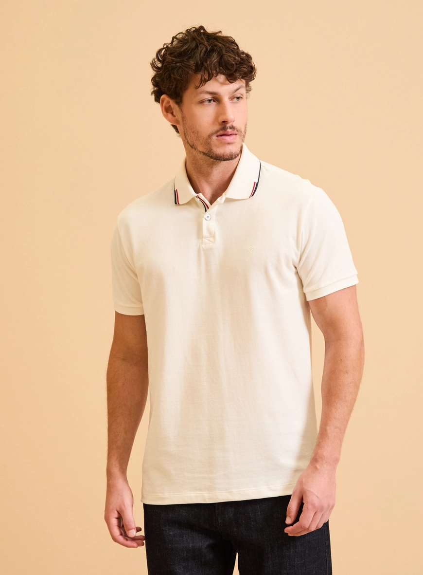Polo Masculina Muscle Piquet Off Shell