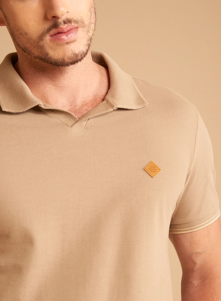 Polo Masculina Muscle Piquet Gola Cubana