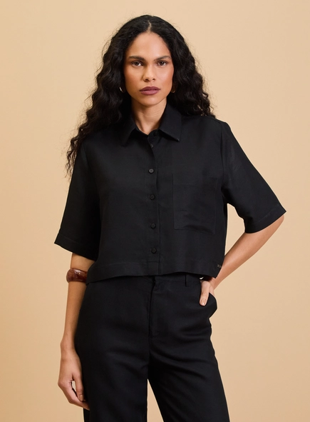 Camisa Feminina Cropped