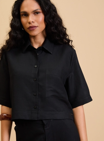 Camisa Feminina Cropped