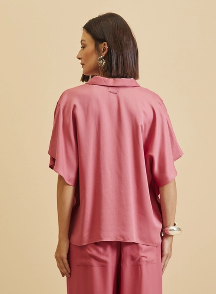 Camisa Feminina Ampla Manga Curta