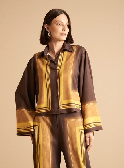 Camisa Feminina Evasê - Horizontes
