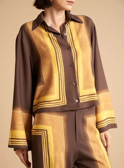 Camisa Feminina Evasê - Horizontes