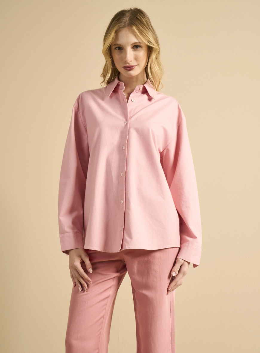 Camisa Feminina Over Rosa