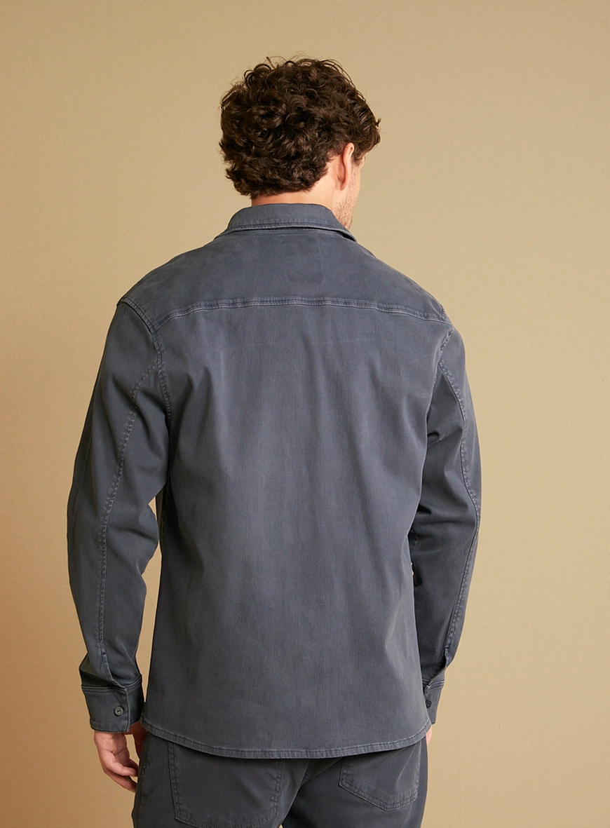 Camisa Sarja Masculina Over Shirt Azul