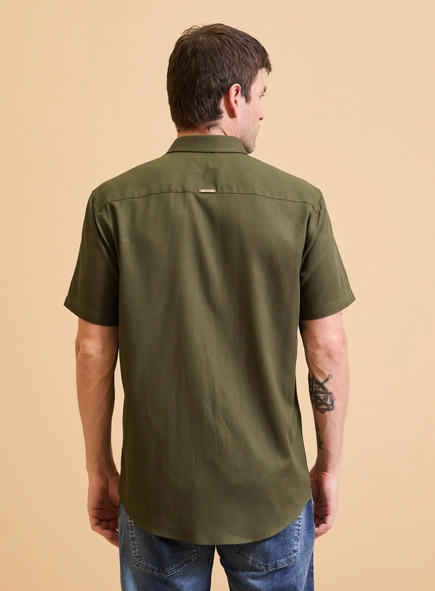 Camisa Masculina Relax Manga Curta