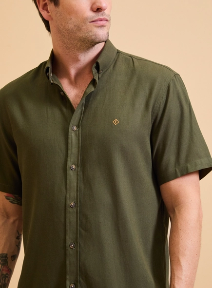 Camisa Masculina Relax Manga Curta