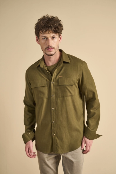 Camisa Masculina Relax Utilitária