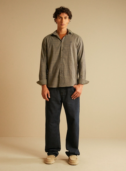 Camisa Masculina Relax Manga Longa