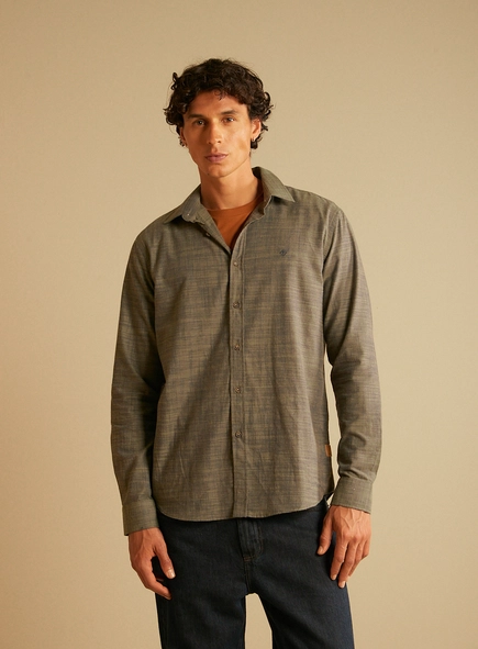 Camisa Masculina Relax Manga Longa