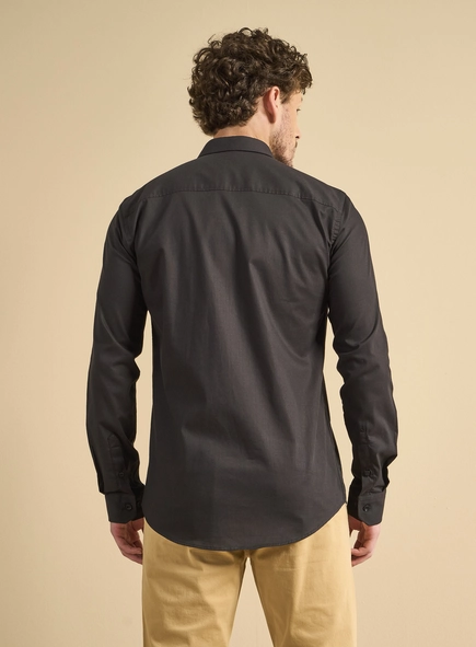 Camisa Masculina Slim Fit Manga Longa