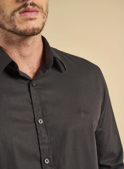 Camisa Masculina Slim Fit Manga Longa
