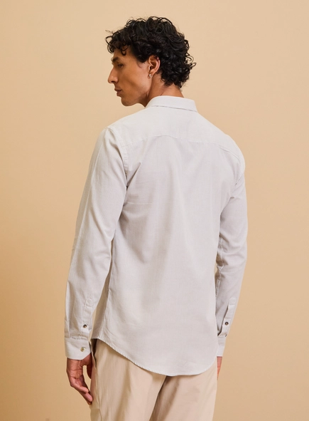 Camisa Masculina Slim Fit Listrada