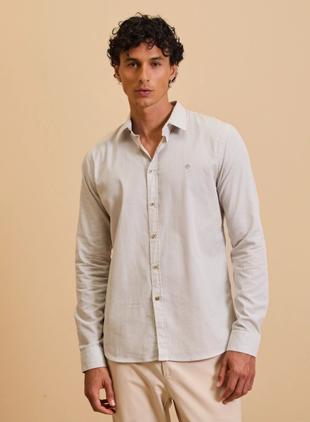 Camisa Masculina Slim Fit Listrada