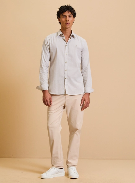 Camisa Masculina Slim Fit Listrada