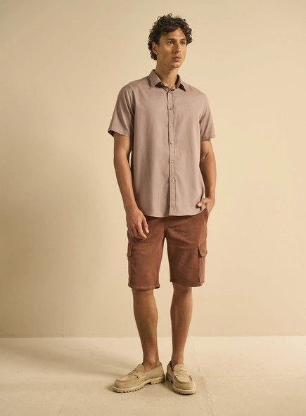 Camisa Masculina Relax Manga Curta