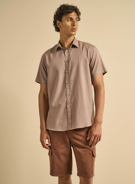 Camisa Masculina Relax Manga Curta