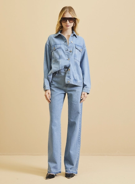 Jaqueta Jeans Feminina Trucker