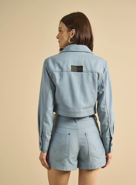 Jaqueta Sarja Feminina Trucker