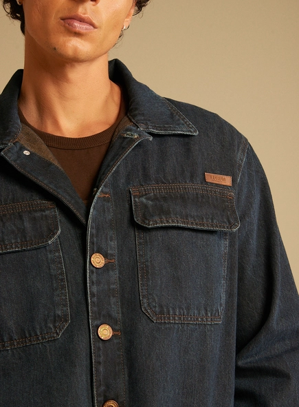 Jaqueta Jeans Masculina Regular