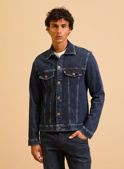 Jaqueta Jeans Masculina Trucker