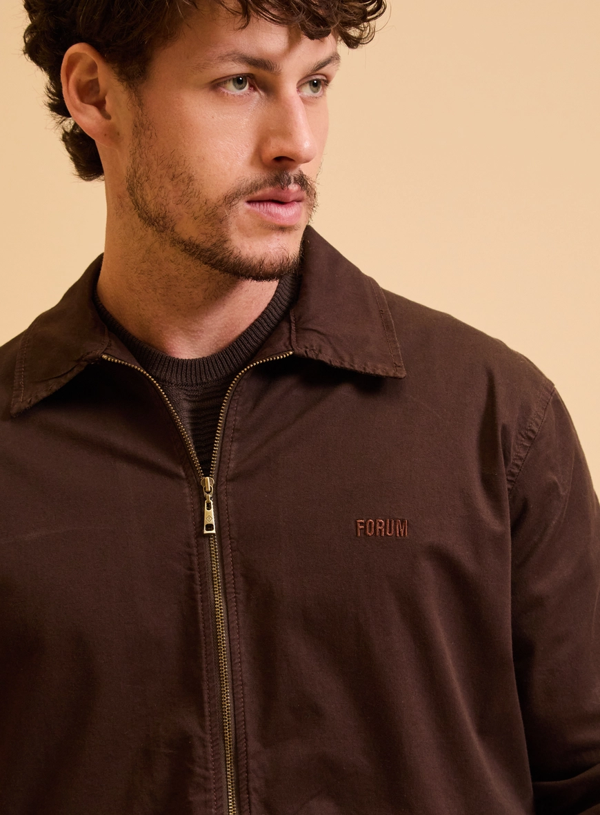 Jaqueta Sarja Masculina Slim Fit Marrom