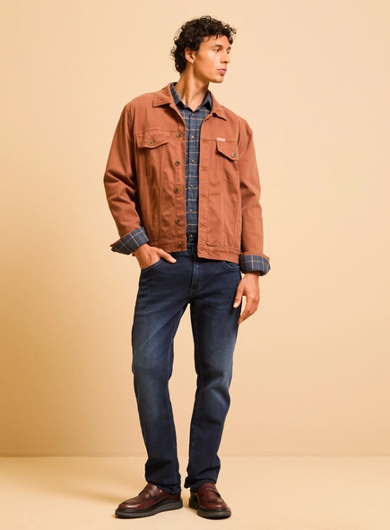 Jaqueta Sarja Masculina Trucker