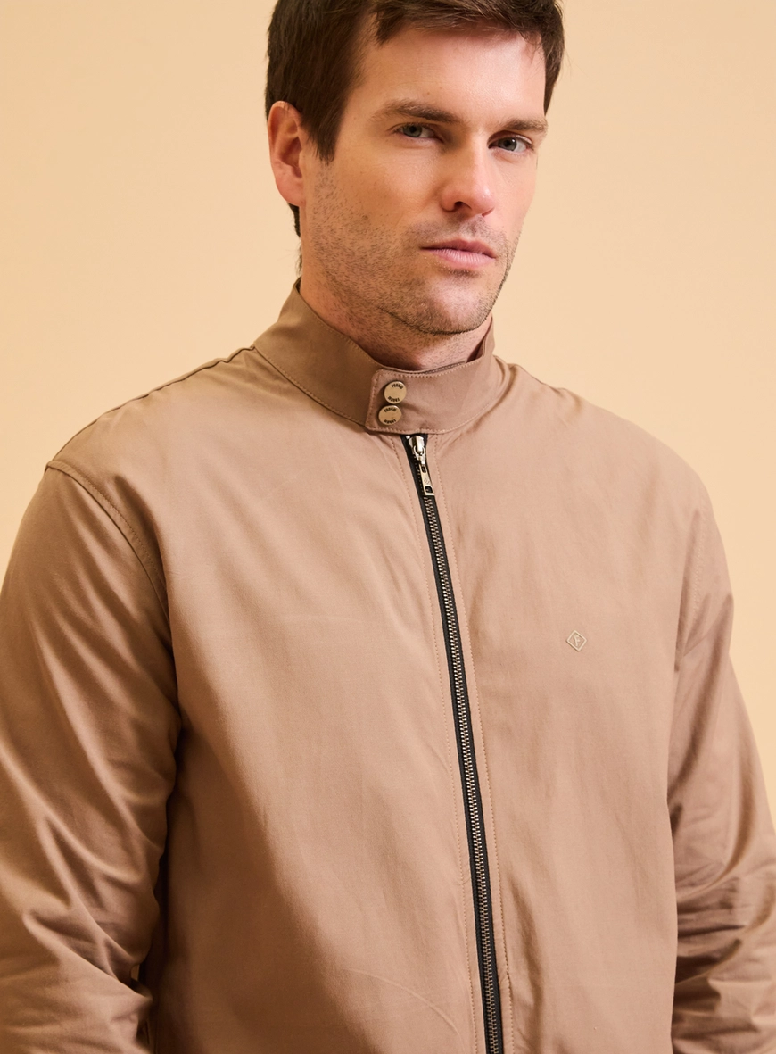 Jaqueta Masculina Alfaiataria Slim Fit Marrom