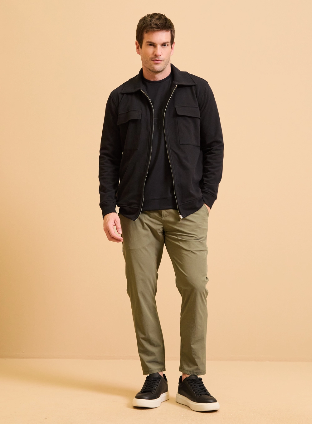 Jaqueta Masculina Alfaiataria New Comfort Preto 1