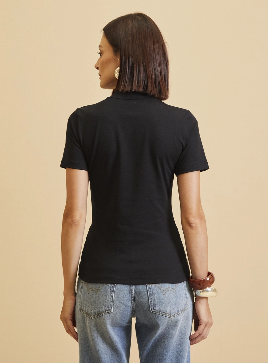 Camiseta Feminina Justa Preto