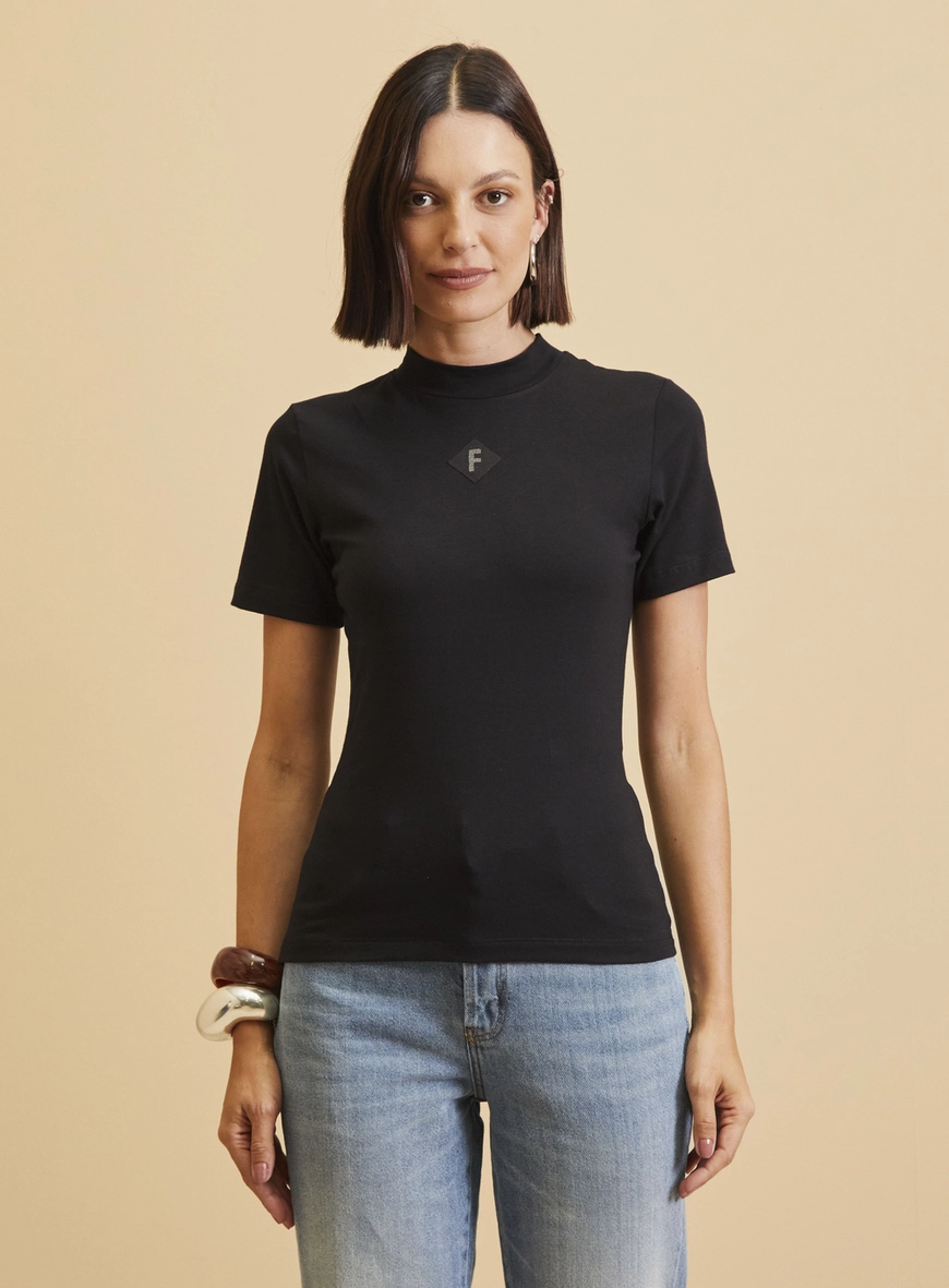 Camiseta Feminina Justa Preto