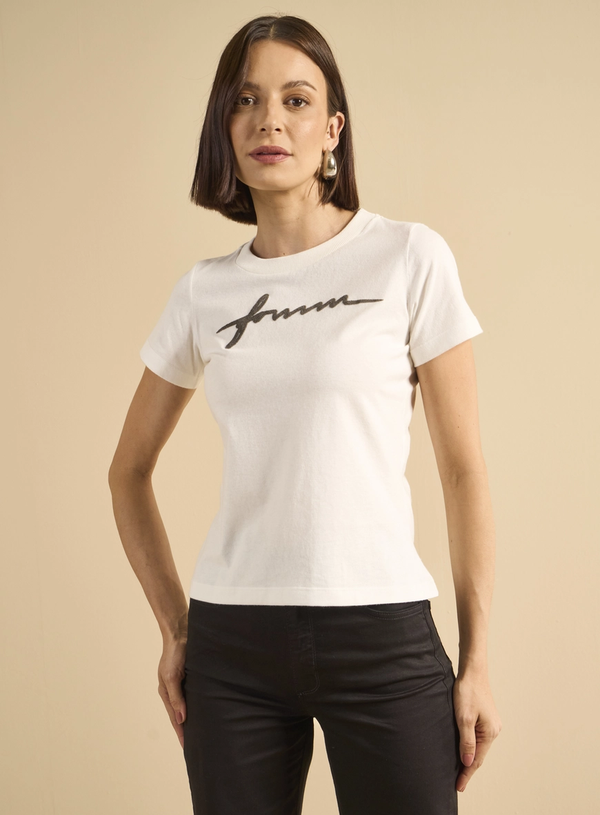 Camiseta Feminina Básica - Fran Off Shell