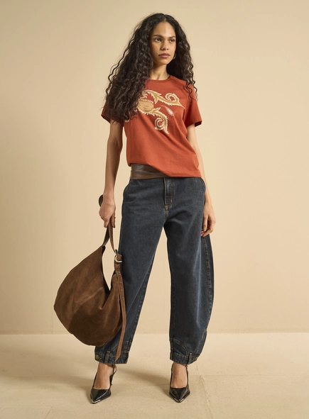 Camiseta Feminina Básica Estampada
