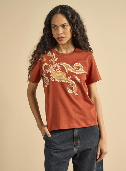Camiseta Feminina Básica Estampada