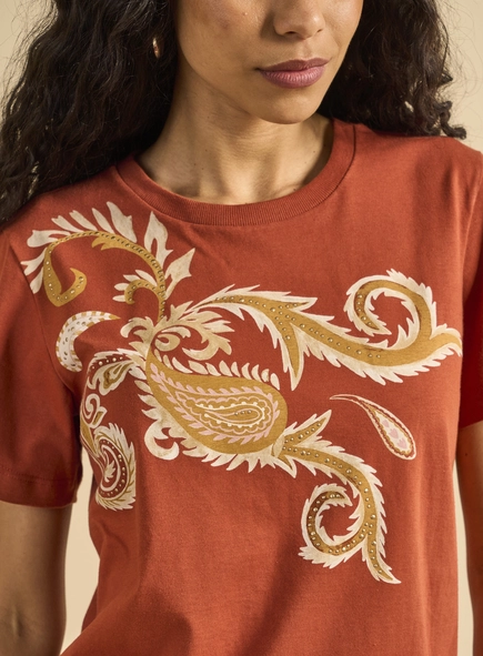 Camiseta Feminina Básica Estampada
