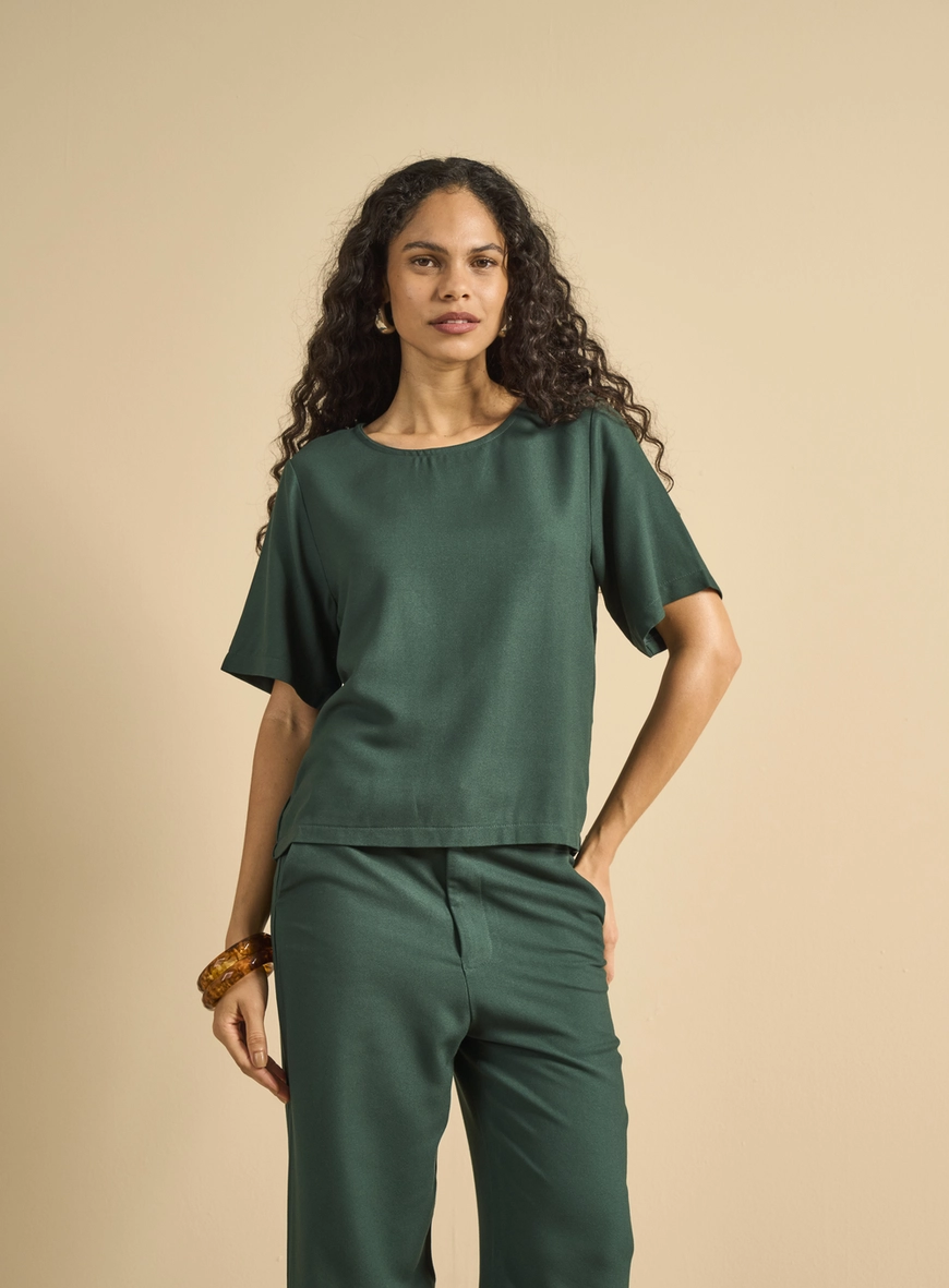 Camiseta Feminina Reta Verde