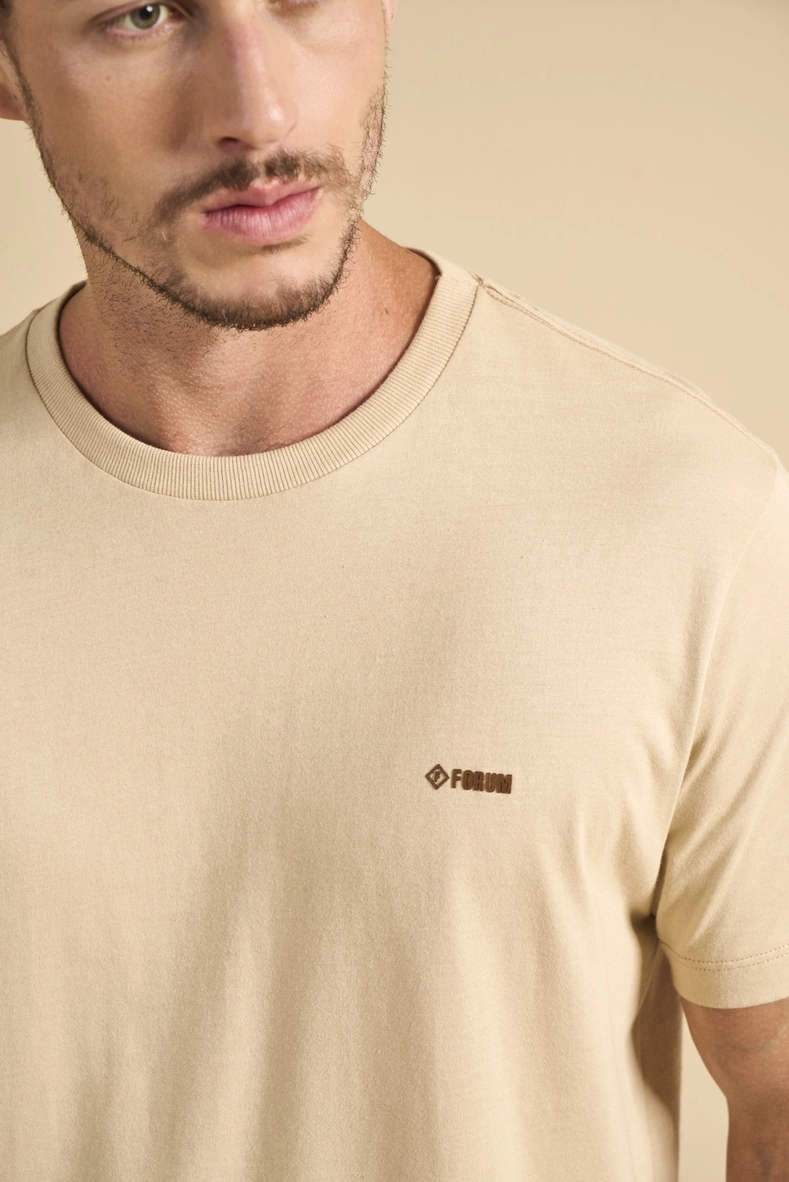 Camiseta Masculina New Box Bege