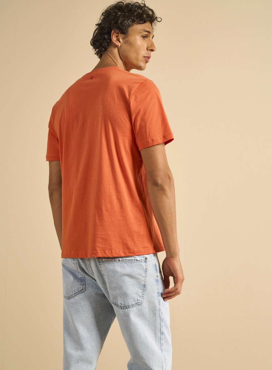 Camiseta Masculina Básica New Box Laranja